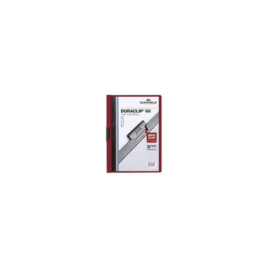 DURABLE DURACLIP ORIGINAL 60 Chemises à pince, A4, aubergine