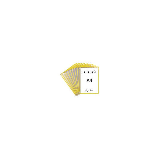 djois by tarifold Poche à pivot, A4, jaune x10