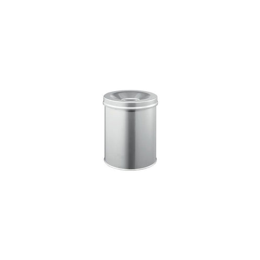 DURABLE Corbeille à papier SAFE, rond, 15 litres, argent