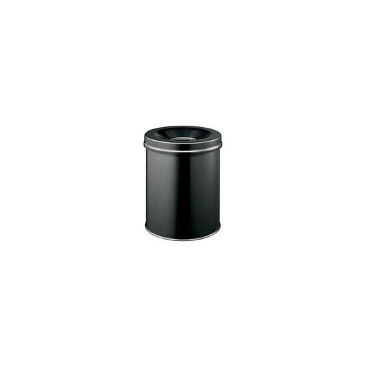 DURABLE Poubelle SAFE, rond, 30 litres, noir