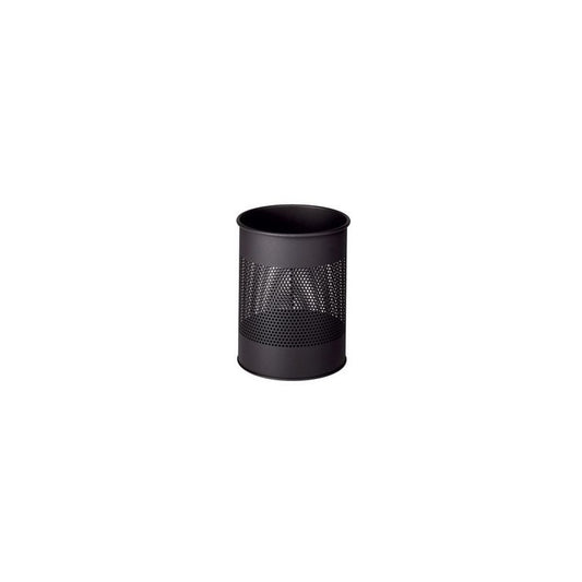 DURABLE Corbeille papier METAL, ronde, 15 litres, anthracite