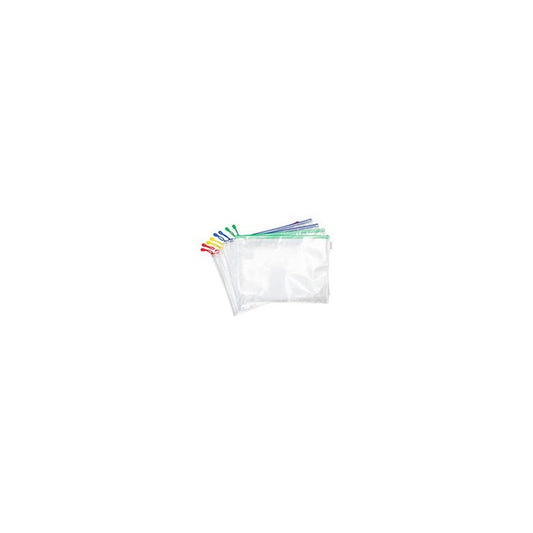 djois Pochette à zip ZIPPER, A3, PVC, assorti x8
