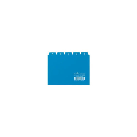 DURABLE Karteiregister A - Z, PP, A6 quer, blau, 25-teilig