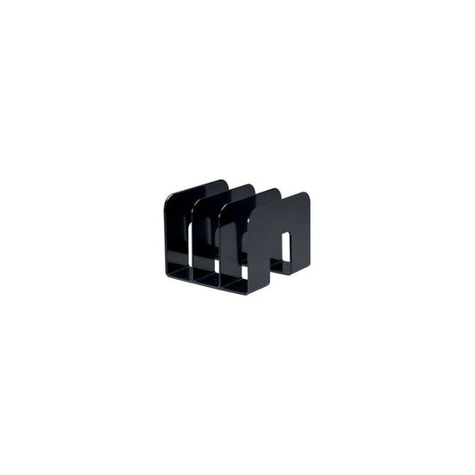 DURABLE Porte-revues TREND, plastique, 3 compartiments, noir
