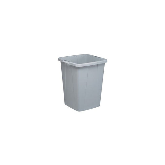 DURABLE Poubelle DURABIN 90, carré, pour le tri, gris