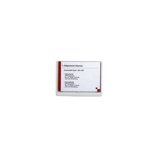 DURABLE Plaque de porte CLICK SIGN, format A5, blanc