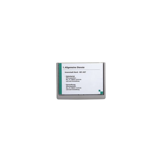 DURABLE Plaque de porte CLICK SIGN, format A5, graphite