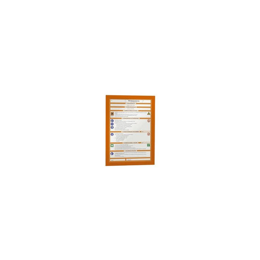 DURABLE Cadre d'affichage magnétique DURAFRAME, A4, orange