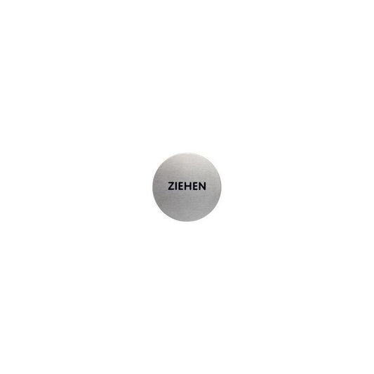 DURABLE Piktogramm "Ziehen", Durchmesser: 65 mm, silber