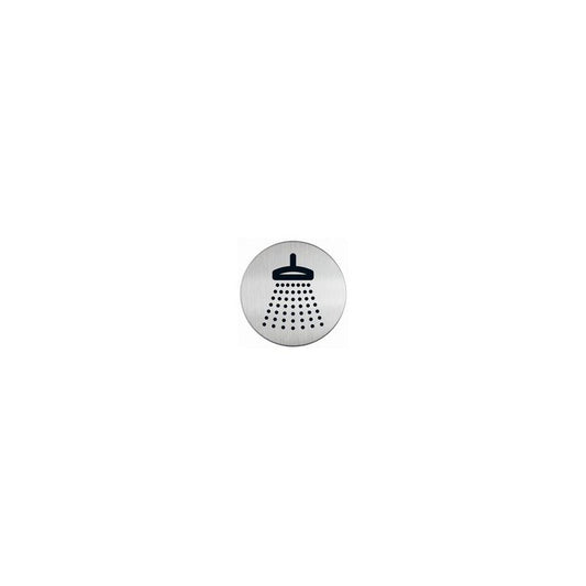 DURABLE Pictogramme "Douche", diamètre: 83 mm, argent