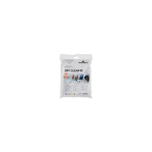DURABLE Lingettes DRY CLEAN 50 non-tissées, 145 x 197 mm