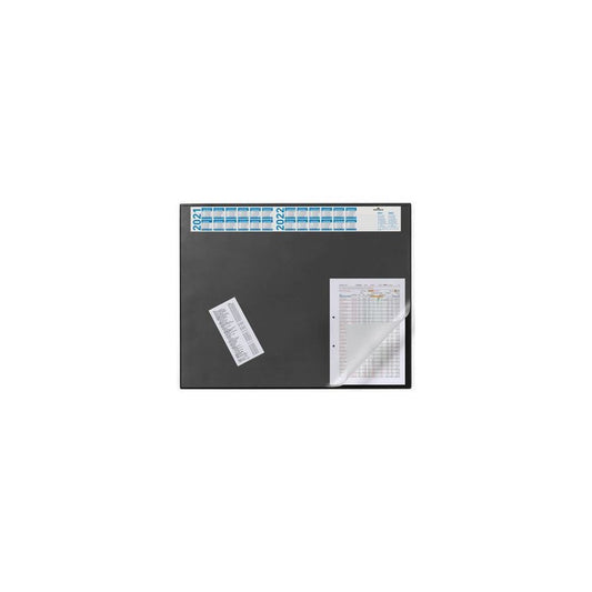 DURABLE Sous-main avec calendrier annuel, bleu foncé