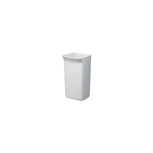 DURABLE Poubelle DURABIN SQUARE 40, forme carrée, blanc