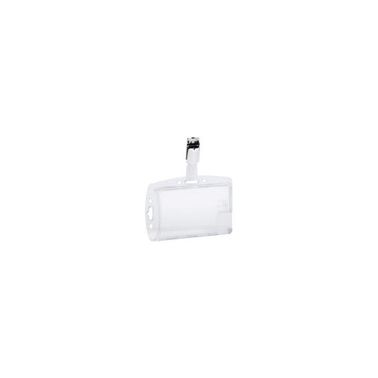 DURABLE Porte-badges avec clip DOPPELBOX, transparent