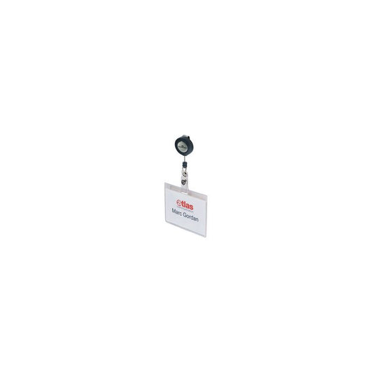 DURABLE Badge avec enrouleur, 90 x 60 mm