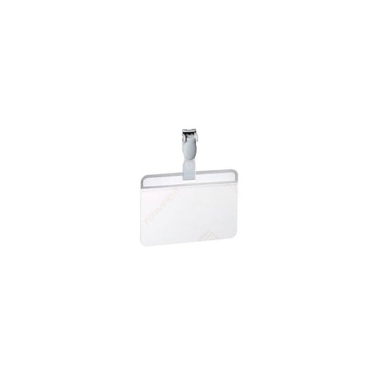 DURABLE Porte-badge plastifié, avec clip, 90 x 54 mm