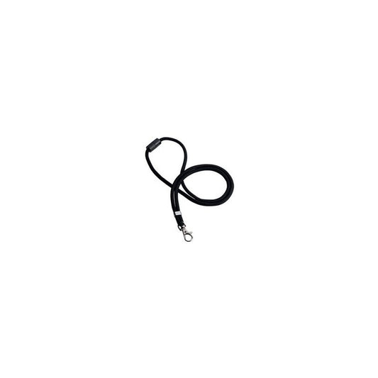 DURABLE Cordon textile rPET avec mousqueton, noir