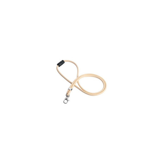 DURABLE Cordon textile rPET avec mousqueton, beige