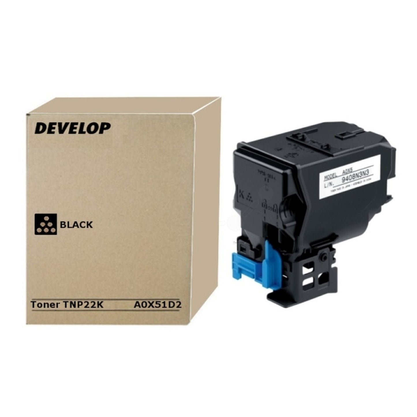 Toner d'origine Develop A0X51D2 / TNP-22 K - noir