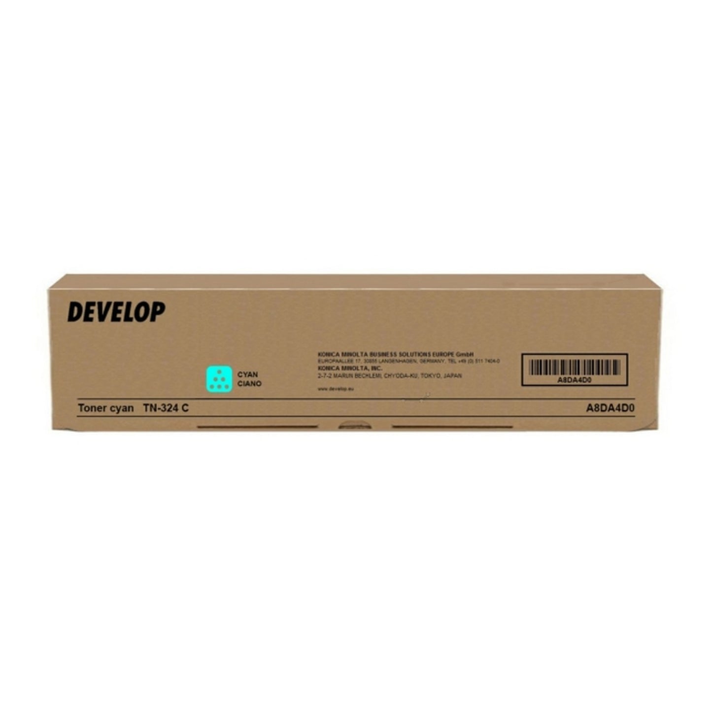 Toner d'origine Develop A8DA4D0 / TN-324 C - cyan