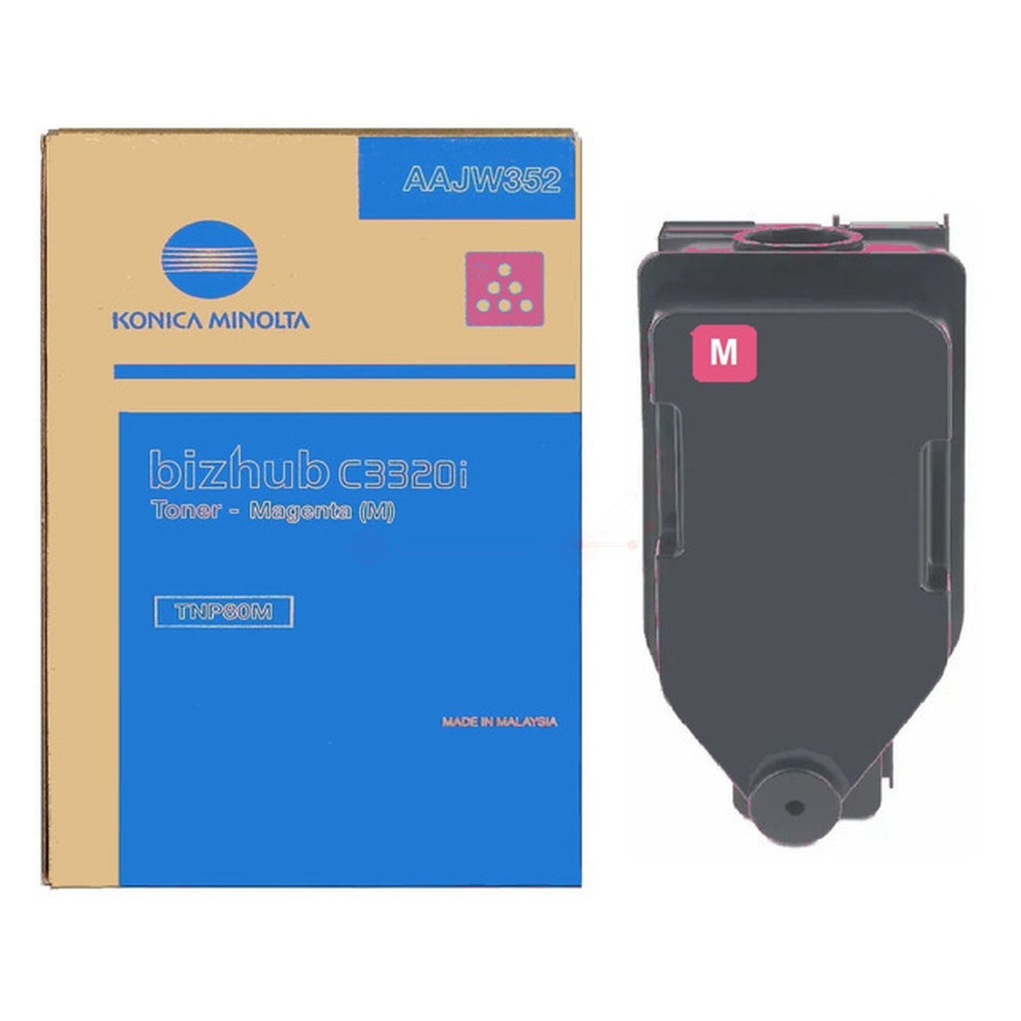 Toner d'origine Konica Minolta AAJW352 / TNP-80 M - magenta