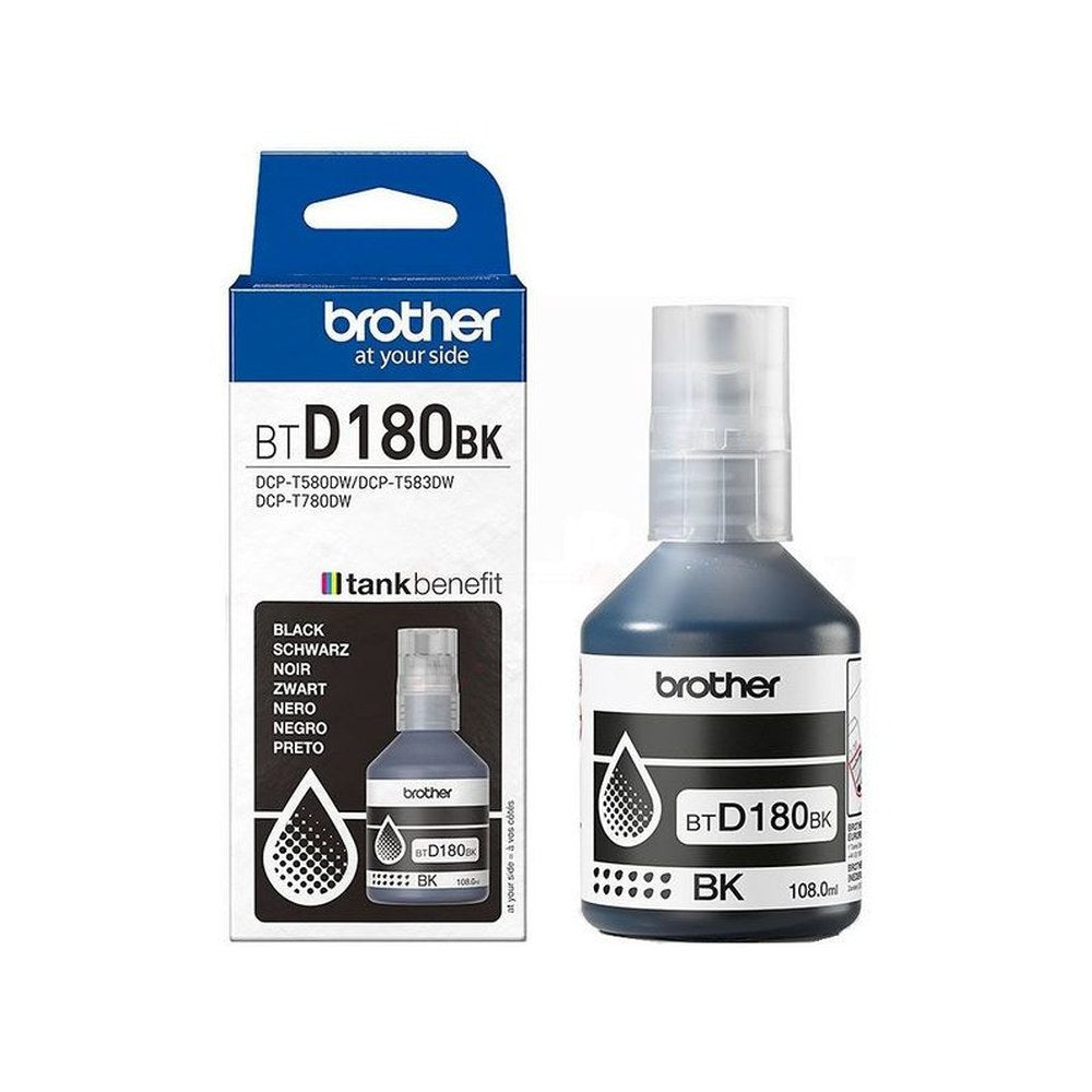 Bouteille d'encre d'origine Brother BTD180BK - noire
