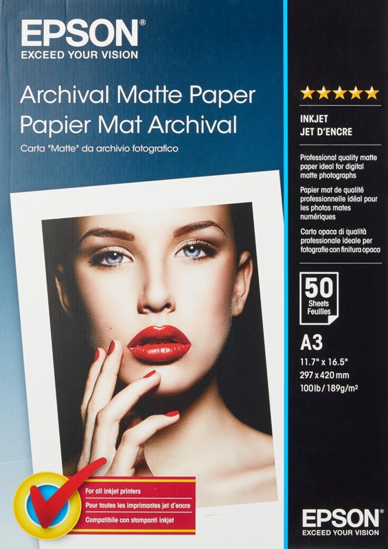 Papier photo A3 d'origine Epson C13S041344