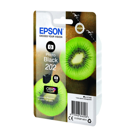 Cartouche d'origine Epson C13T02F14010 / 202 - noire