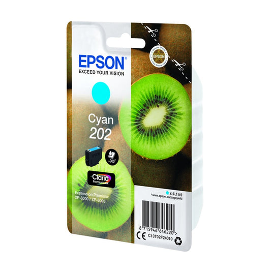 Cartouche d'origine Epson C13T02F24010 / 202 - cyan