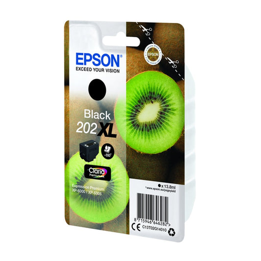 Cartouche d'origine Epson C13T02G14010 / 202XL - noire