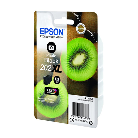 Cartouche d'origine Epson C13T02H14020 / 202XL - noire