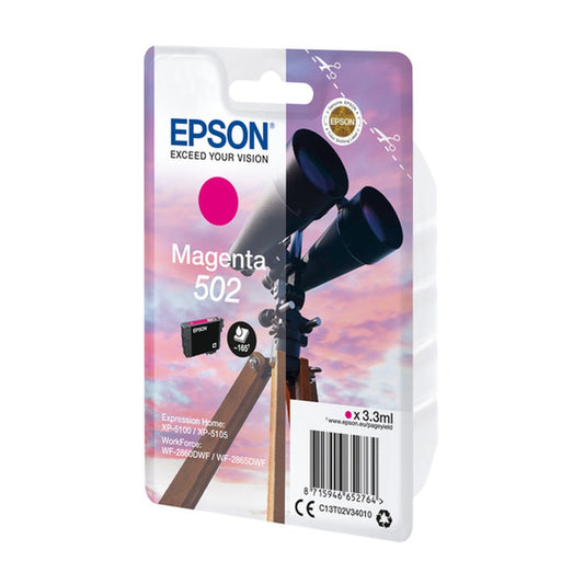Cartouche d'origine Epson C13T02V34020 / 502 - magenta