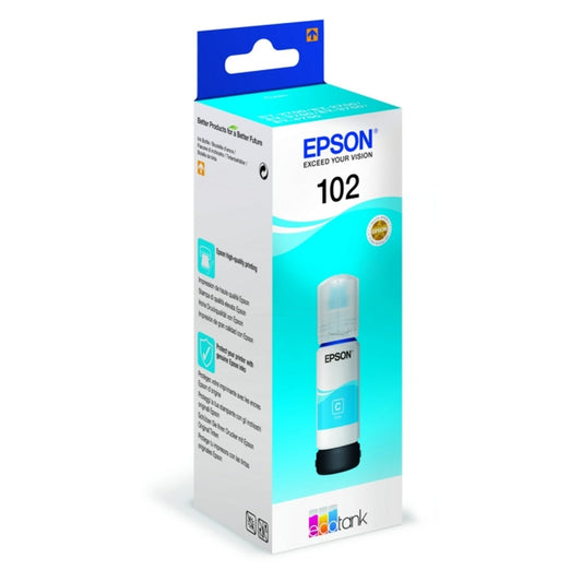 Bouteille d'encre d'origine Epson C13T03R240 / 102 - cyan
