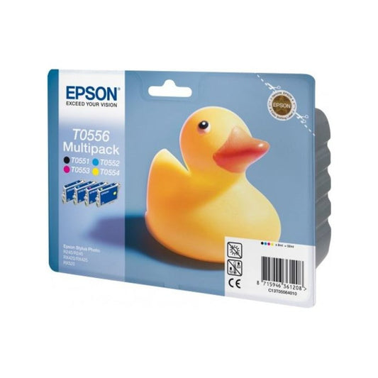 Cartouches d'origines Epson C13T05564010 / T0556 - multipack 4 couleurs : noire, cyan, magenta, jaune