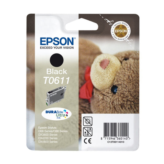 Cartouche d'origine Epson C13T06114010 / T0611 - noire