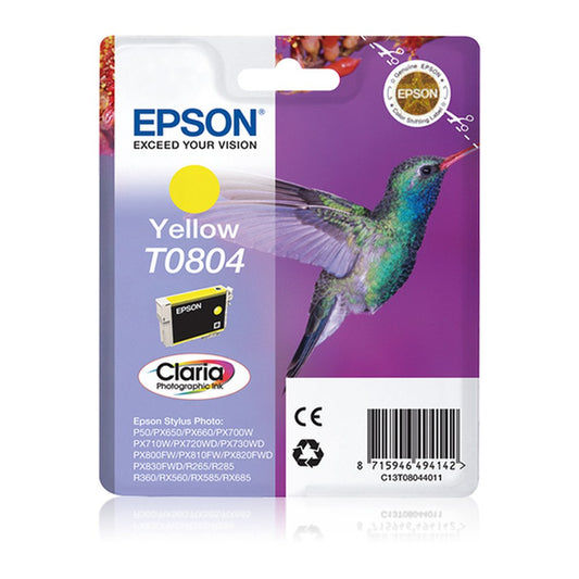 Cartouche d'origine Epson C13T08044021 / T0804 - jaune