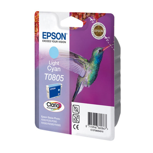 Cartouche d'origine Epson C13T08054010 / T0805 - cyan photo