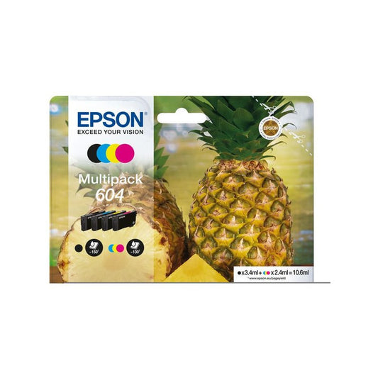 Cartouches d'origines Epson C13T10G64010 / 604 - multipack 4 couleurs : noire, cyan, magenta, jaune