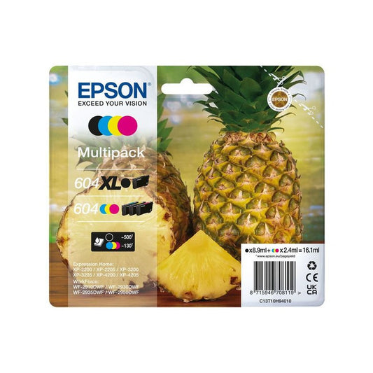 Cartouches d'origines Epson C13T10H94020 / 604XL/604 - multipack 4 couleurs : noire, cyan, magenta, jaune