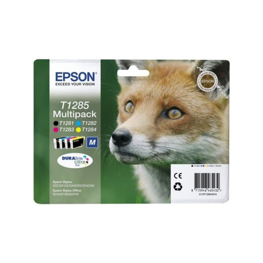 Cartouches d'origines Epson C13T12854022 / T1285 - multipack 4 couleurs : noire, cyan, magenta, jaune