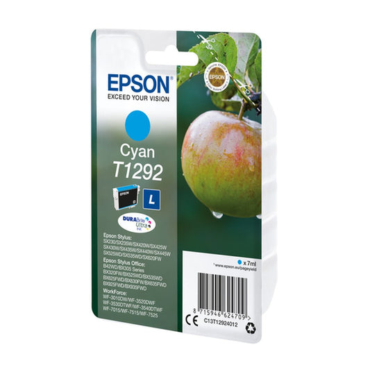 Cartouche d'origine Epson C13T12924022 / T1292 - cyan