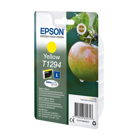 Cartouche d'origine Epson C13T12944022 / T1294 - jaune