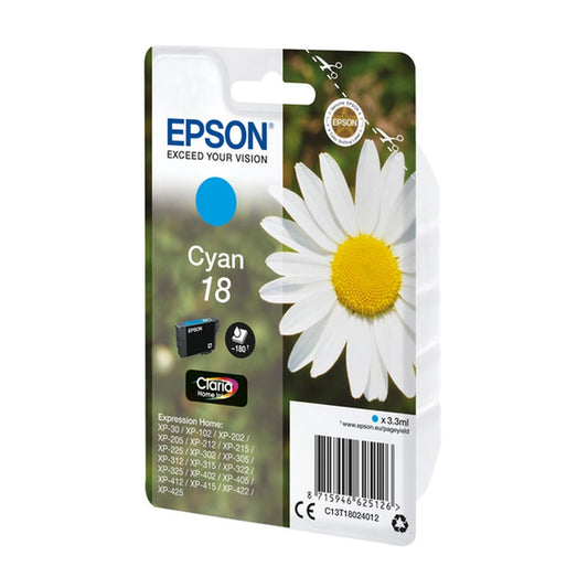 Cartouche d'origine Epson C13T18024022 / 18 - cyan
