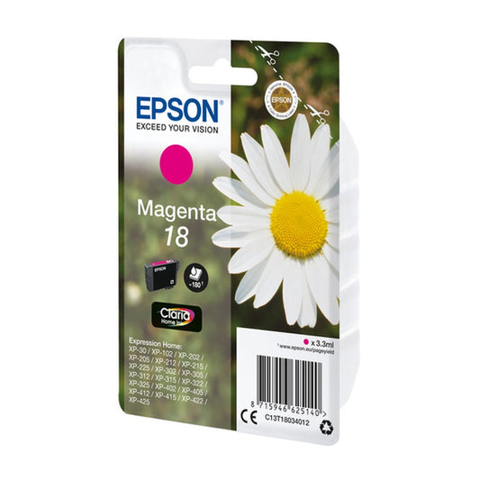 Cartouche d'origine Epson C13T18034022 / 18 - magenta