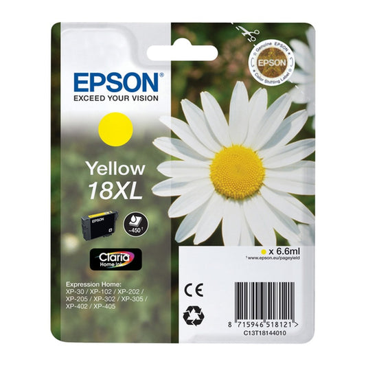 Cartouche d'origine Epson C13T18144010 / 18XL - jaune