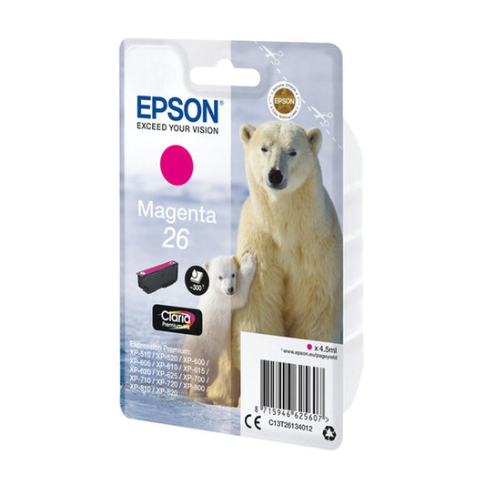 Cartouche d'origine Epson C13T26134022 / 26 - magenta