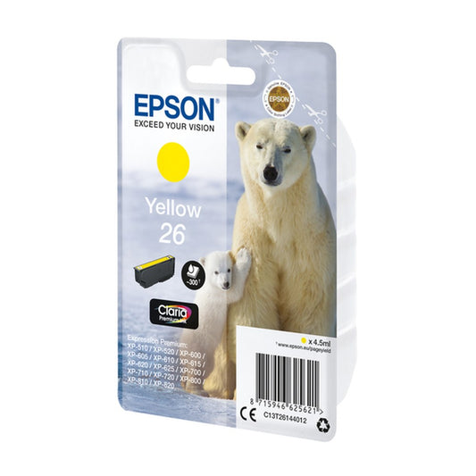 Cartouche d'origine Epson C13T26144012 / 26 - jaune