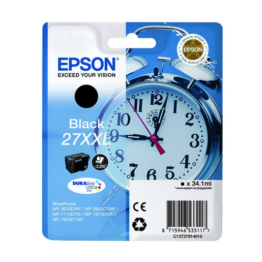 Cartouche d'origine Epson C13T27914010 / 27XXL - noire