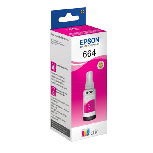 Bouteille d'encre d'origine Epson C13T664340 / 664 - magenta