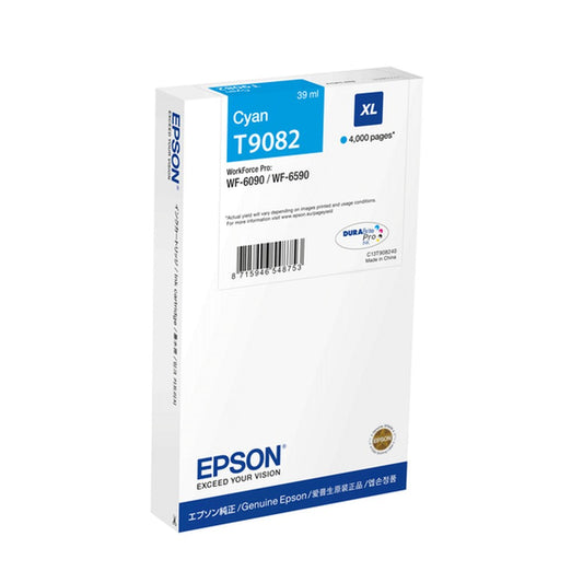 Cartouche d'origine Epson C13T90824N / T9082 - cyan